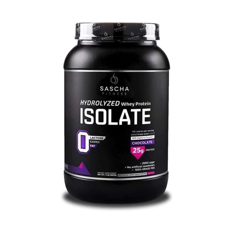 Isolate 2 LB Hydrolyzed Whey Protein Sascha Fitness sabor chocolate