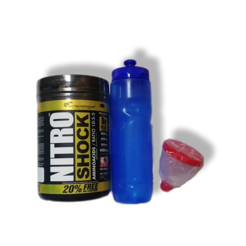 Nitro Shock BCAA con Glutamina 27 ser Incluye termo y embudo - comprar en línea