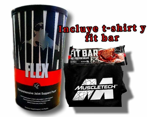 Animal Flex De Universal 44 packs Incluye Una T-shirt + barra de proteina