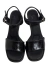 Sandalia Santorini Croco Negra - comprar online