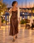 Sandalias Chatas Margherita Vibora Chocolate - comprar online