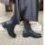 Bota Uma Cuero negro