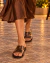 Sandalias Chatas Margherita Vibora Chocolate en internet