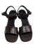 Sandalia Santorini Croco Chocolate - tienda online