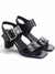 Sandalia Capri Croco Negro - comprar online