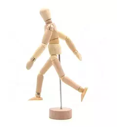 MANEQUIM | ARTICULADO DE MADEIRA 12CM