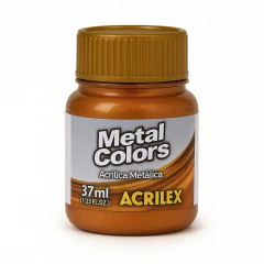 548 | TINTA METAL COLORS ACRILEX - OURO VELHO - 37ML - comprar online