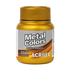 532 | TINTA METAL COLORS ACRILEX - OURO - 37ML - comprar online