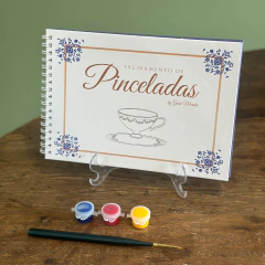 BOX ESSENCIAL | Apostila de Pinceladas + Placa + Pincel + Tintas