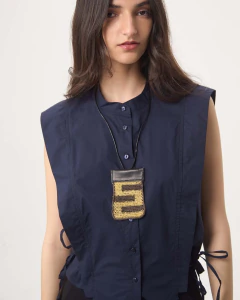 Collar de chaguar y cuero