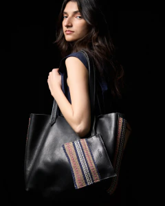 CARTERA TRAVESÍA | CUERO Y CHAGUAR TELAR - comprar online