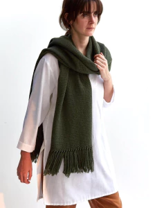 Chalina de lana de llama | Verde - MATRIARCA ARTE NATIVO