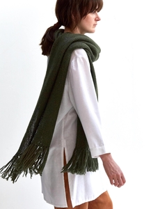 Chalina de lana de llama | Verde - tienda online