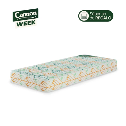 Colchon Cannon Tropical 1 y 1/2 Plaza 190x90x18