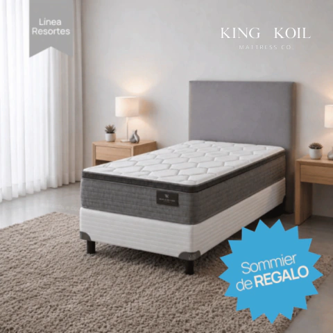 Colchon King Koil Finesse 1 y 1/2 Plaza 190x90