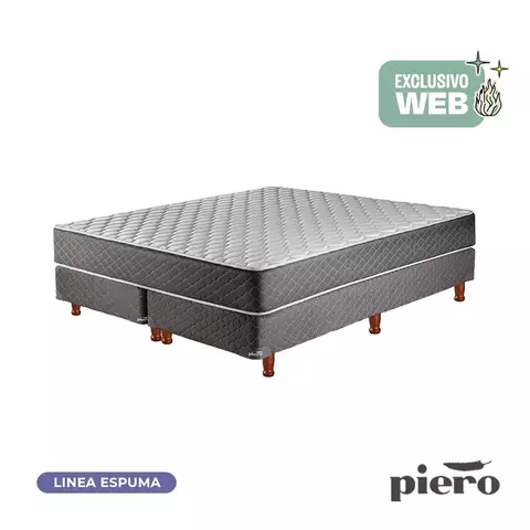 Conjunto Foam Piero Queen 190x160x23 (Sommier Piero) - comprar online