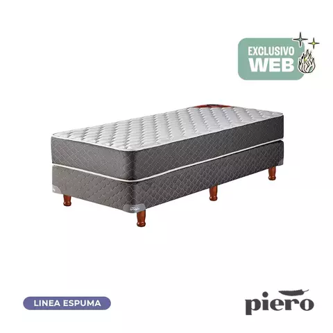 Conjunto Foam Piero 1 Plaza 190x80x23 (Sommier Piero) - comprar online