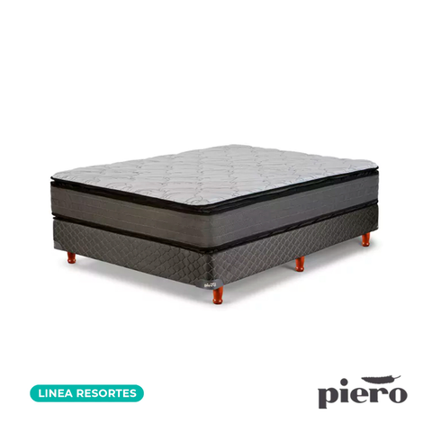 Conjunto Mattina con Pillow Piero 2 Plazas 190X140X30 (Sommier Piero) - comprar online
