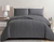 Cubrecama Ethereal King 200x200 Gris Oscuro