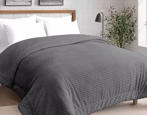 Acolchado Mollis Queen Gris Oscuro - comprar online