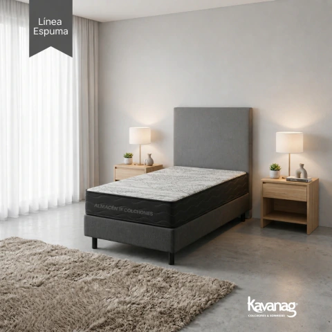 Colchón Kavanag Monaco Black 1 Plaza 190x80