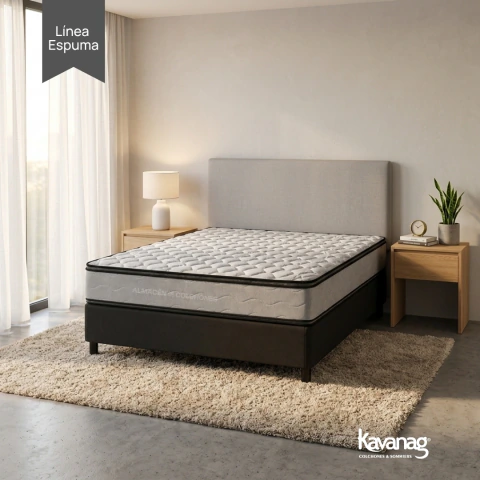 Colchón Kavanag Metal Euro Pillow 1 y 1/2 Plaza 190x100x28