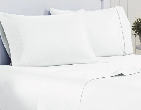 Juego de Sábanas Picaso King 600 hilos Blanca