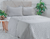 Cubrecama Santorini King 200x200 Gris Claro - comprar online