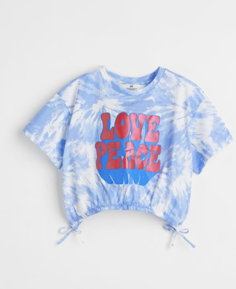 Remera con cordon Love Peace