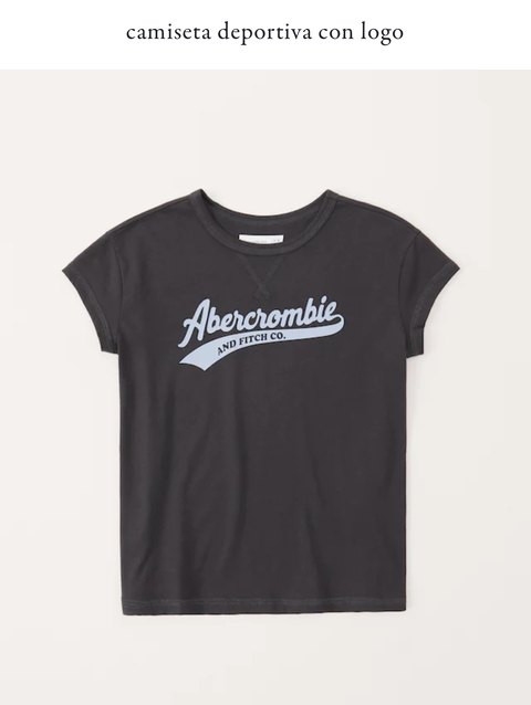 Remera con logo Abercrombie kids