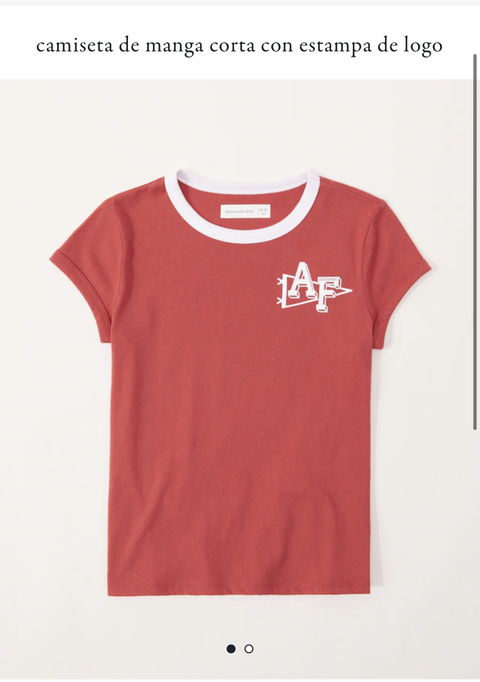 Remera con logo Abercrombie kids