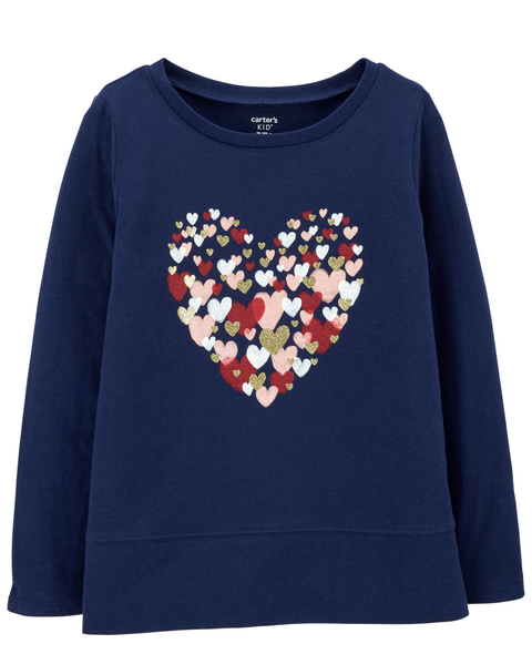 Camiseta azul corazones CARTER’S