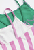 Malla enteriza rayada rosa HyM - comprar online
