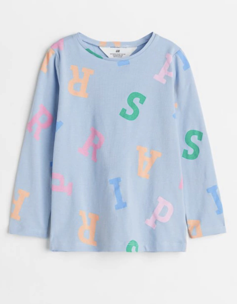 Camiseta celeste HyM