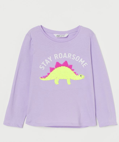 Imagen de Camiseta lila dino