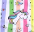 Malla enteriza rayada unicornio en internet