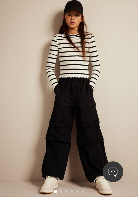 Parachute Pants black
