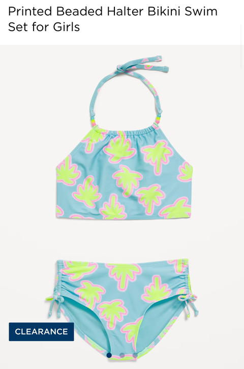 Bikini blue palm Old Navy