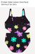 Malla enteriza negra c/flores Old Navy - comprar online