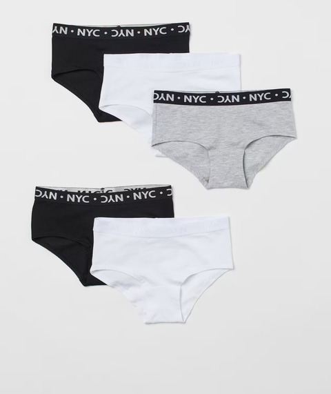 Pack x 5 tipo boxer teens HyM