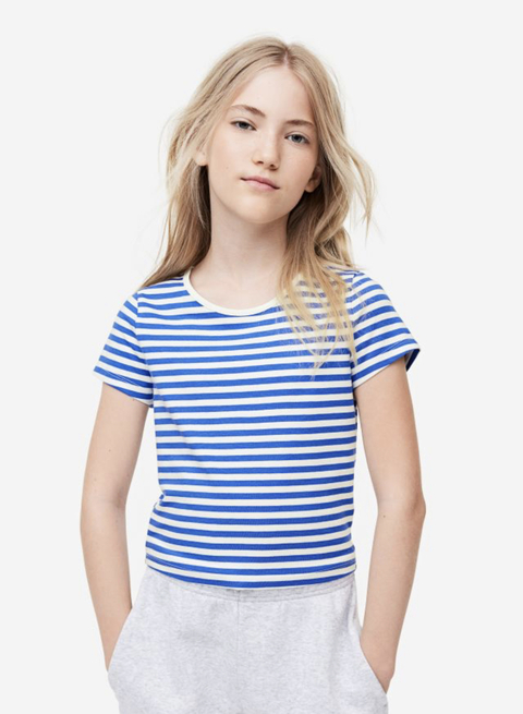 Remera algodón rayado HyM