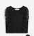 Remera negra volados HyM - comprar online