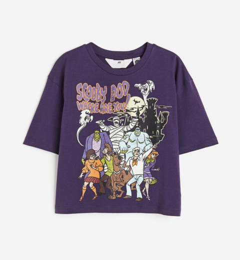 Remera Púrpura oscuro/Scooby-Doo