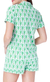 Pijamas de algodón monkeys verde - tienda online