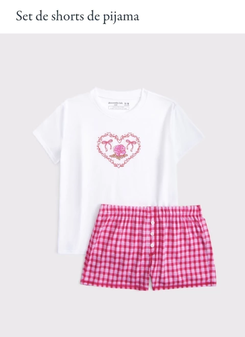 Pijama Abercrombie Rosa