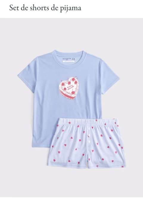 Pijama Abercrombie celeste