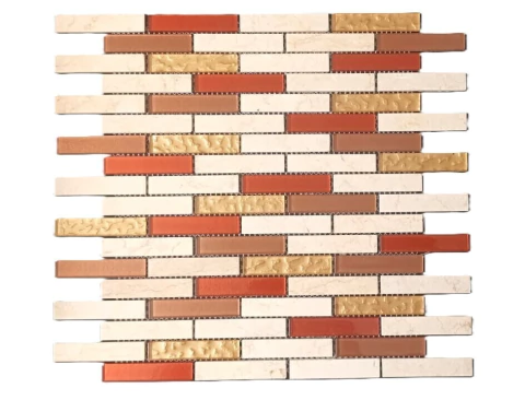 Revestimiento Malla Vítreo Mármol Ikea 4 Strips Plancha 30x30 - comprar online