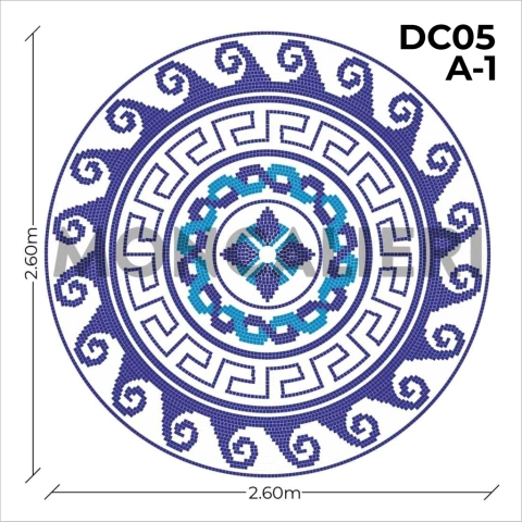 Roseton en Venecitas Modelo DC05 A1 diámetro 2,6 m