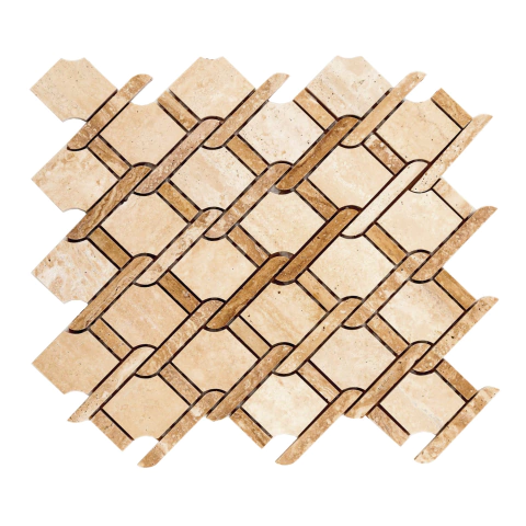 Revestimiento Misiones Malla Mármol Natural Deira 31x32cm