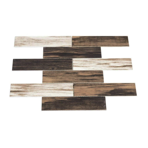 Revestimiento Misiones Vidrio con efecto Mattone Alerce 30x30cm